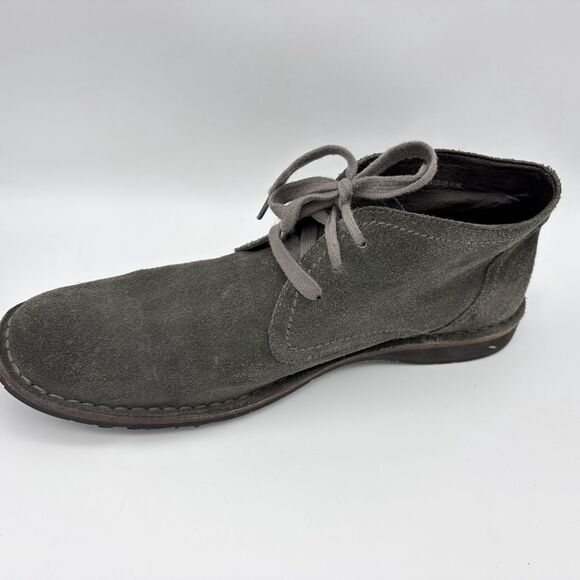 John Varvatos 10.5 M Suede Desert Chukka Boots Gray Crepe Sole Minimalist Casual main image 8